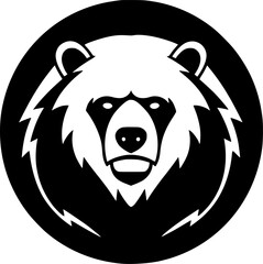 Bear - Minimalist and Flat Logo - Vector illustration