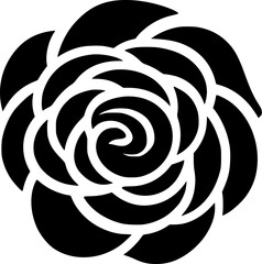 Flower | Minimalist and Simple Silhouette - Vector illustration