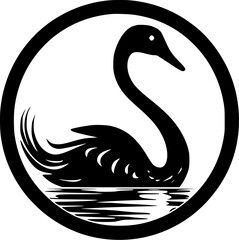 Swan - High Quality Vector Logo - Vector illustration ideal for T-shirt graphic