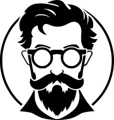 Teacher - Black and White Isolated Icon - Vector illustration