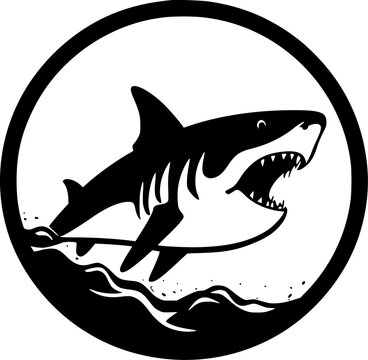 recommend clip art: Shark - High Quality Vector Logo - Vector illustration ideal for T-shirt graphic