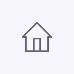Fototapeta premium Home Icon for Web and App Design - Modern Home Symbol for Real Estate and Housin