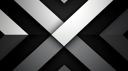 Abstract black and white geometric pattern with intersecting lines and shapes. Minimalistic and visually pleasing composition. Contemporary and modern graphic design. Simple and clean monochrome stoc