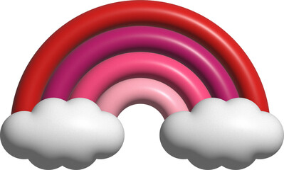 cute colorful cloud decoration