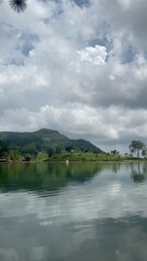 clouds over the river