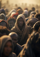 Survival on the Horizon: Displaced Families Trekking through Hardship