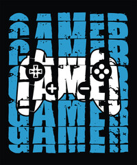 Gamer t-shirt design for Game Lover