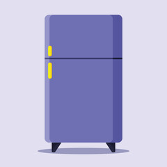 Refrigerator icon. Subtable to place on kitchen, kitchenware, etc.