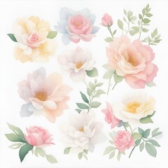 watercolor floral background