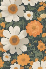 floral background with flowers