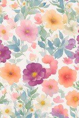 watercolor floral background