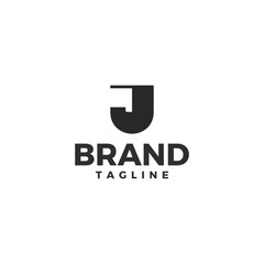 Simple modern and bold J letter mark logo design for fashion industry, clothing, street wear and sports clothing.