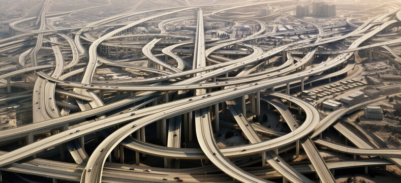 raised complex highways, creating transport infrastructure for car commutes and affecting the city community. 