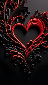 Heart black background heart wallpaper for phone
