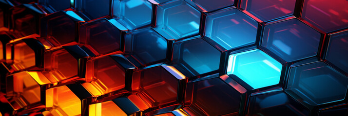 Abstract background Abstract hexagon background Abstract 3D background Abstract hexagons background Abstract 3D colorful background