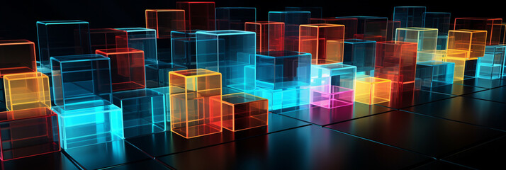 Abstract 3d background Abstract red 3D cubes background red 3D square background 3D rectangle background