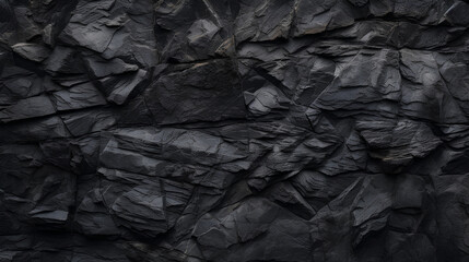 A background with a black or dark gray texture resembling rough, grainy stone, adding depth and character to the surface.