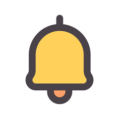 notification flat line icon