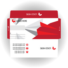 Vector corporate envelope design template.
