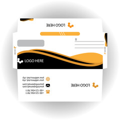 Vector corporate envelope design template.
