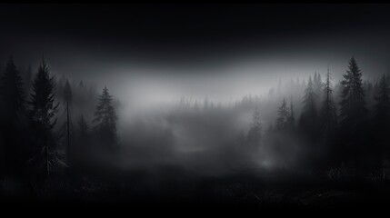 Fog isolated on a black background