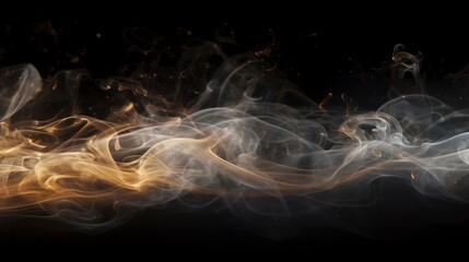 Haze floating isolated on a black background