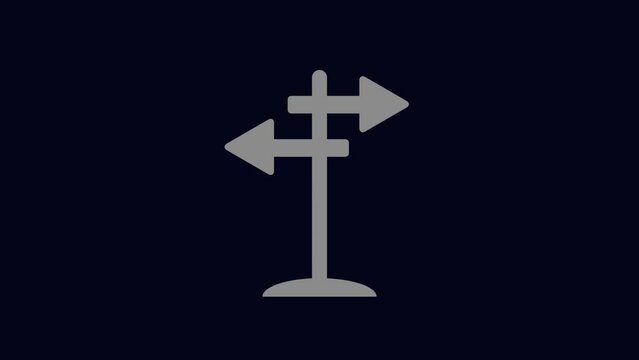 Road Pointer direction arrow, road sign animation. k1_1150