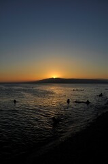 Puesta de sol en Cabo de Gata pueblo