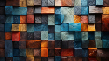 background from wooden cubes