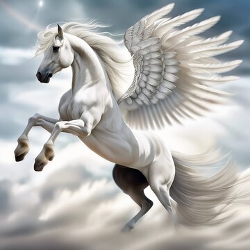 Caballo alado realizado con ia.