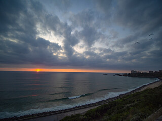 Biarritz Sunset with Enchanting Sky