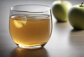 glass of apple juice
