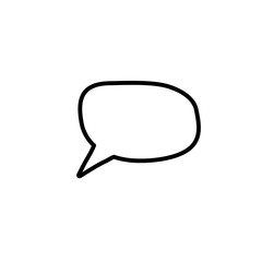 Fototapeta premium hand drawn speech bubble