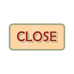 close sign icon vector logo in flat and trendy style