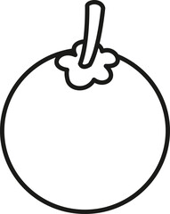 Illustration black and white oranges