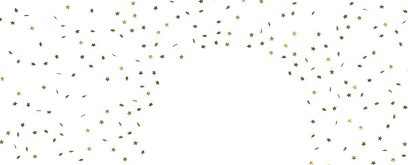 XMAS A gray whirlwind of golden snowflakes and stars. New