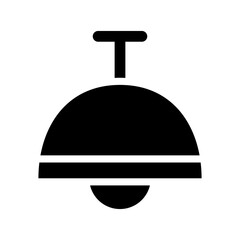 lamp icon vector logo in flat and trendy style