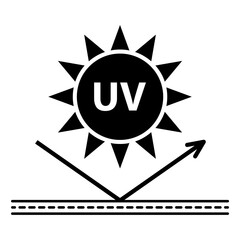 Sun protection factor icon, uv radiation block symbol, sun protect skin vector illustration