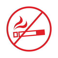 no smoking area sign icon vector logo in flat and trendy style