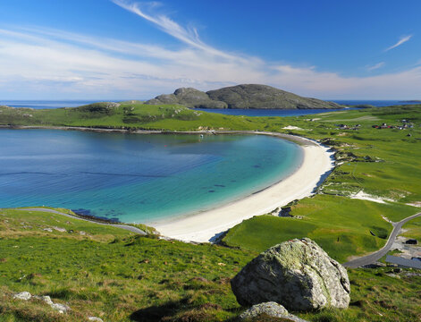 Vatersay, a stunning beach in the Isle of Barra. Outer Hebrides. Scotland