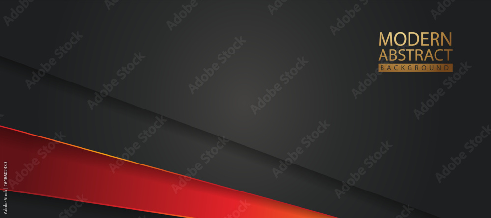 Poster modern abstract background with lines shape and shadow effect