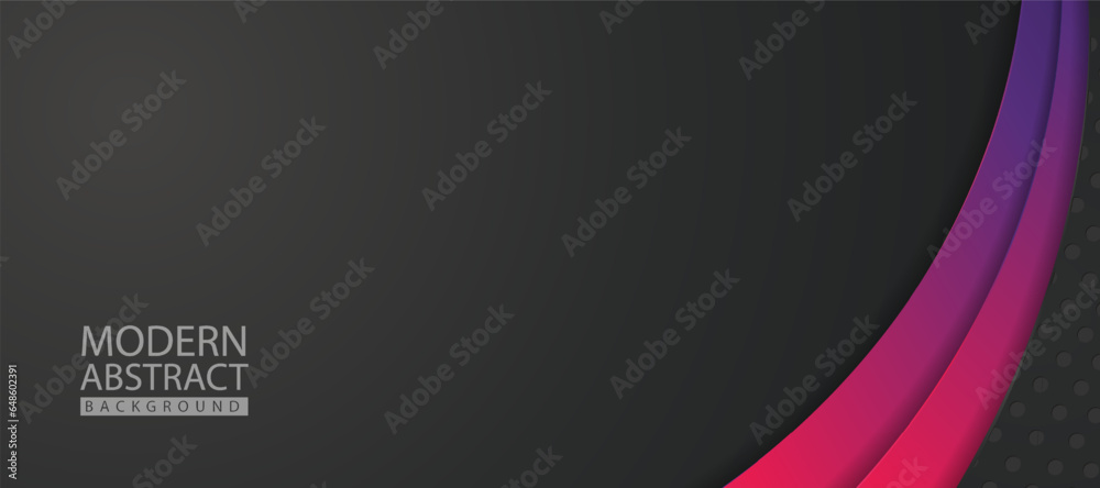 Poster modern abstract background with lines shape and shadow effect