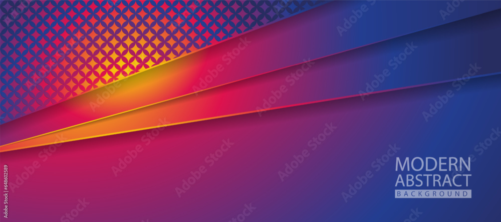 Poster modern abstract background with lines shape and shadow effect