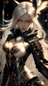Cosplay Of a  Woman Knight - Ai Generated