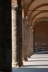 Basilica of Sant'Ambrogio, ancient church in Milan, Italy, Europe - 648613393