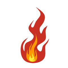 red flames and orange flames are burning