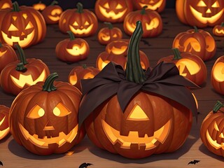 halloween pumpkin with a pumpkin