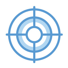 Business target success icon symbol vector image. Illustration of the arrow focus goal strategy design image