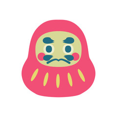 シンプルなダルマのイラスト