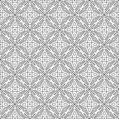 Abstract  background with figures from lines. Black and white texture for web page, textures, card, poster, fabric, textile. Monochrome pattern. Repeating design.